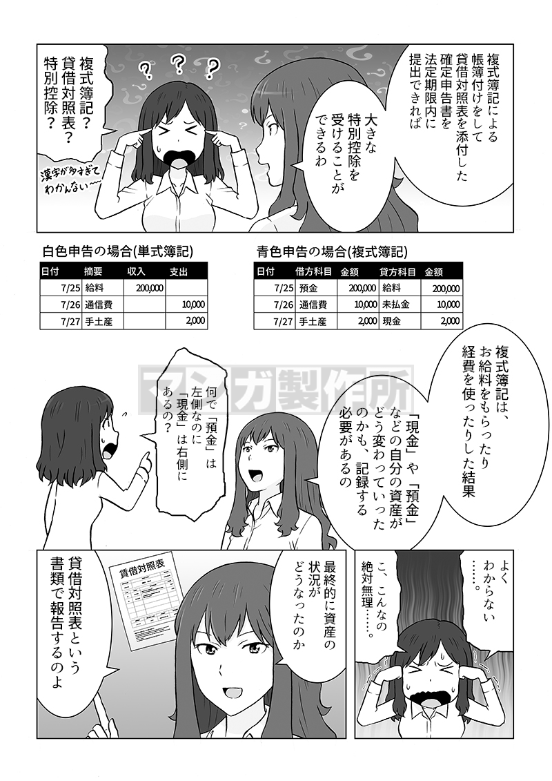 確定申告サービス冊子掲載漫画の画像5枚目