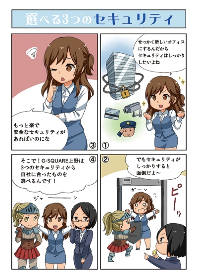 G-SQUARE上野の内覧会にて使用する物件紹介漫画[画像1]