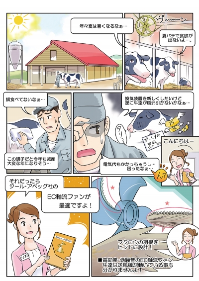 産業用送風機販促マンガ動画[画像1]