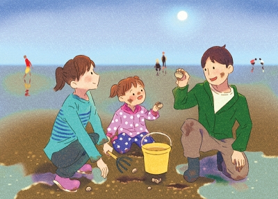 株式会社江崎新聞店様 ファミリー向けレジャー情報誌「Sundy」カレンダー表紙第35弾(5月号)のサムネイル画像