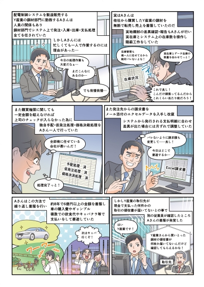 社内不正、情報漏洩などに関する漫画[画像1]