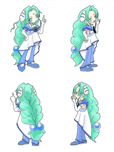 サーバーフェアリーシン＆しんのフィギュア用イラスト[画像1]