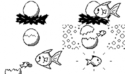 ソフトバンク『スマート体組成計2』に掲載するドット絵[画像1]