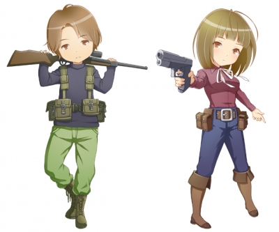 エステサロンの似顔絵イラストのサンプル画像1枚目