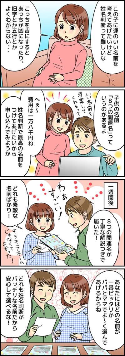子ども名付けサイトLP用漫画[画像1]