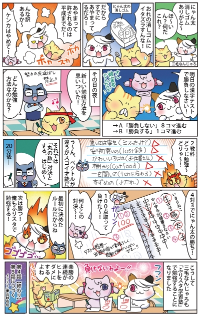 ふりスタ学習塾のチラシ掲載漫画第4弾[画像1]