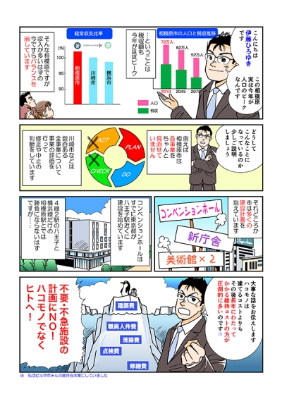 市議会議員選挙用マニフェスト冊子掲載漫画[画像1]