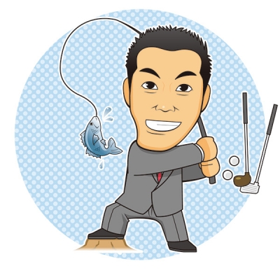 スタッフカードの似顔絵イラスト[画像1]