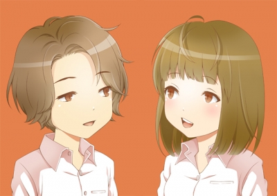 エステサロンの似顔絵イラストのサンプル画像1枚目