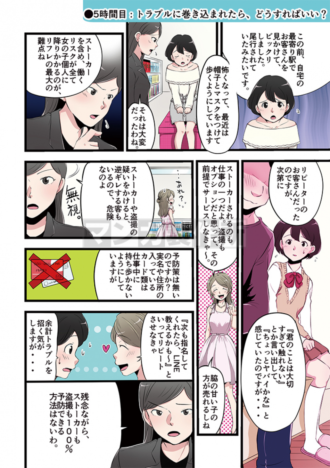 リフレ女子の仕事解説漫画の画像1枚目